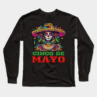 Cinco De Mayo Mexican Women Long Sleeve T-Shirt